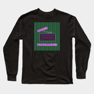 error code programmer typography Long Sleeve T-Shirt